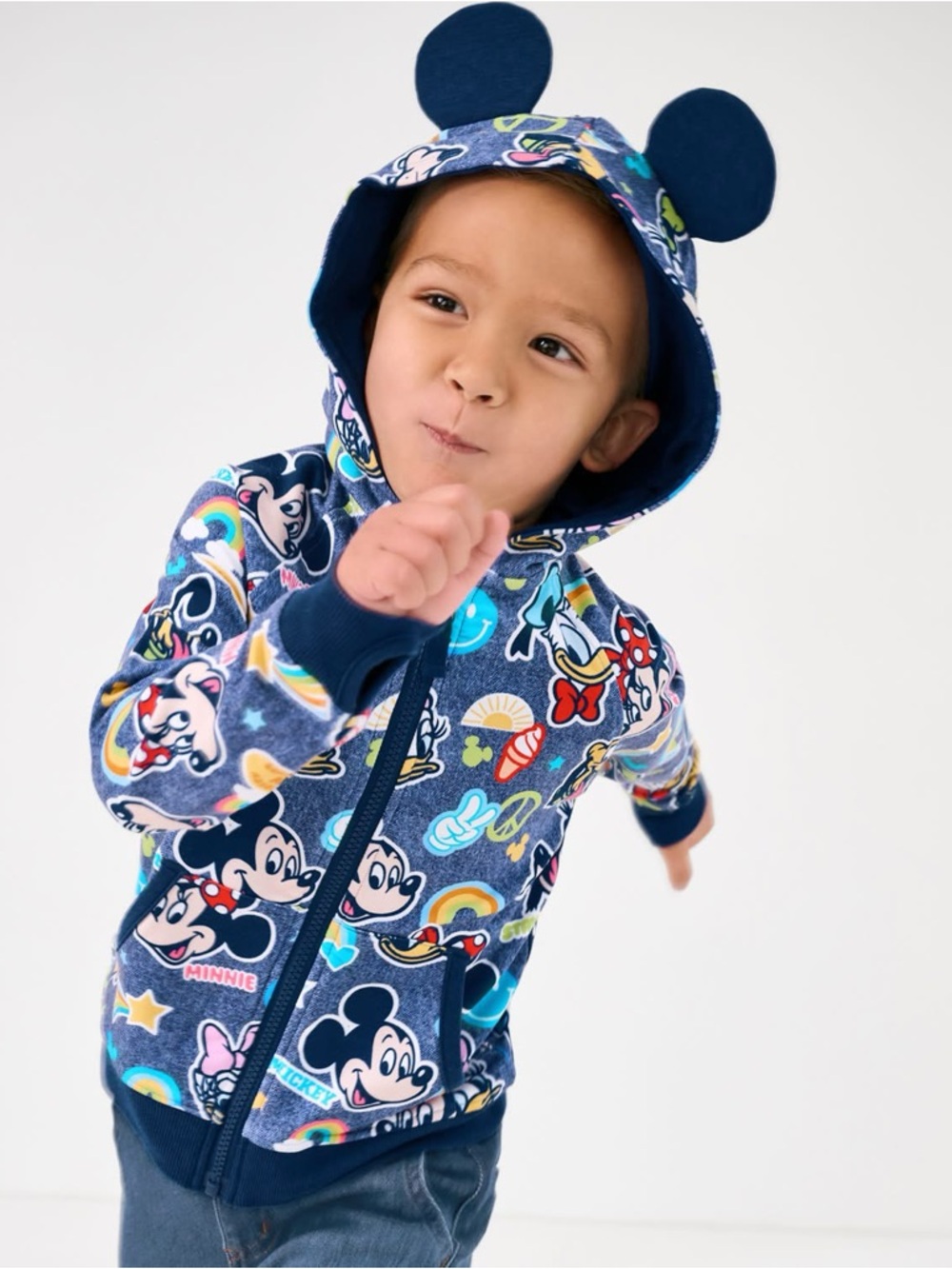 Little Sleepies Play Mickey’s Clubhouse Zip Hoodie Size 18-24 months NWT
